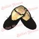Zapatillas media punta lona negra